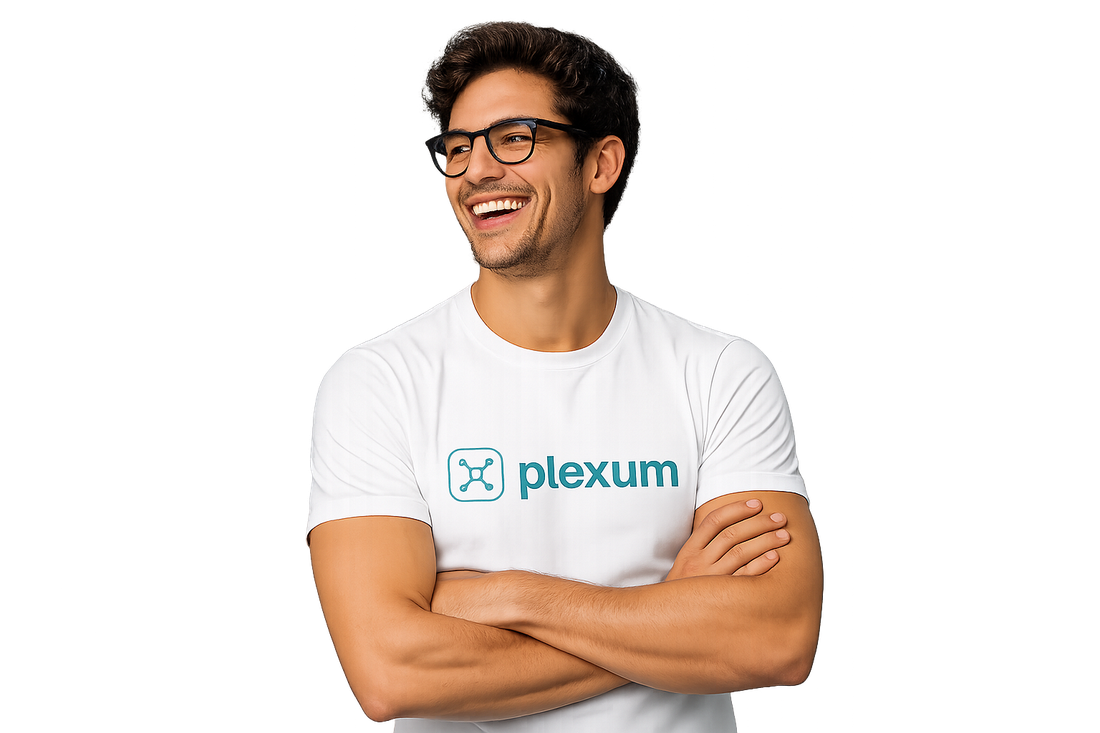 Professional de Plexum amb la samarreta de la marca